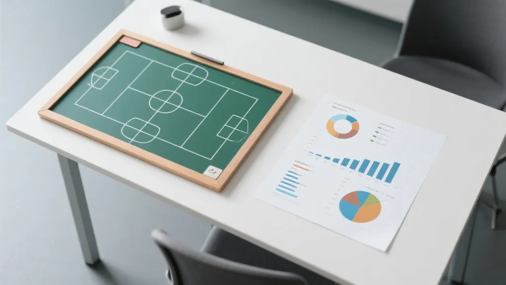 战术板与xG图表结合的教学型视觉